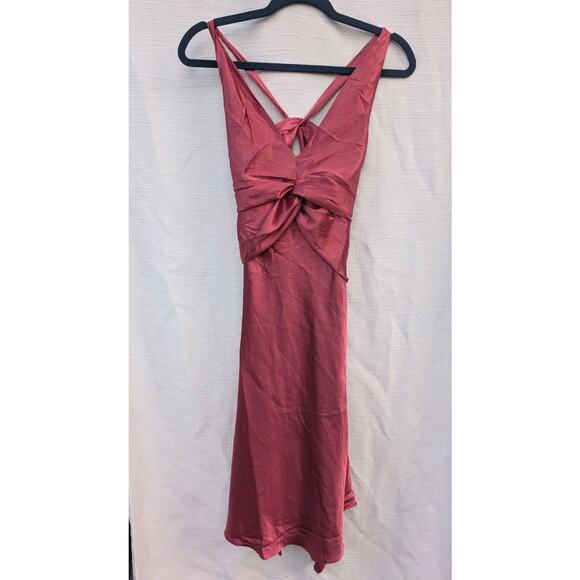 Bishop Young Women's Sloan Dress Sz XS Rose Tie Elegant Feminine NWT - Picture 1 of 9